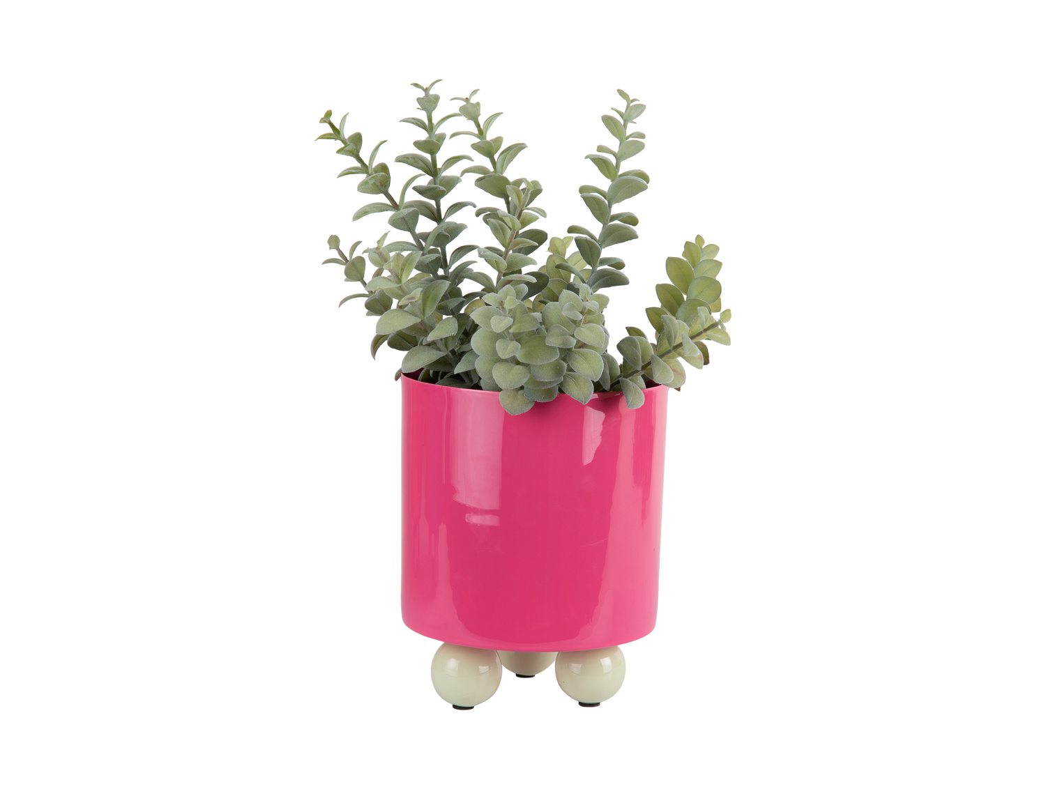 Present Time - Bloempot Double Funky Small - bright pink & soft green