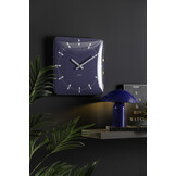 Karlsson - Wandklok Sucinto Dome Vierkant - Navy blue