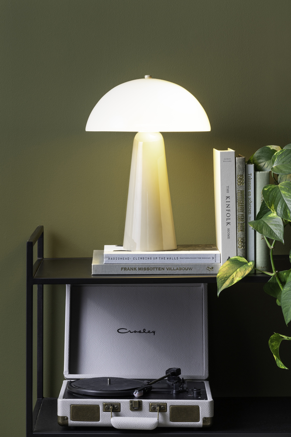 Leitmotiv - Tafellamp Vidrio Centro - Warmgrijs