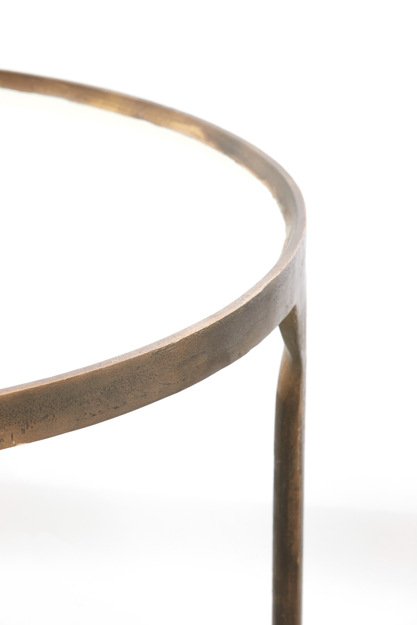 Light & Living - Salontafel ELI - Ø85x42 cm - Wit - Set van 2