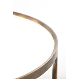 Light & Living - Salontafel ELI - Ø85x42 cm - Wit - Set van 2