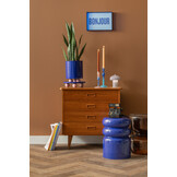 Present Time - Wall Art Bonjour Medium - Blauw