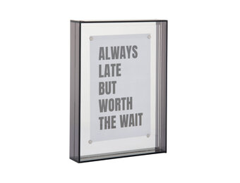Present Time - Photo Frame Gayo Medium Acrylic - Donkergrijs