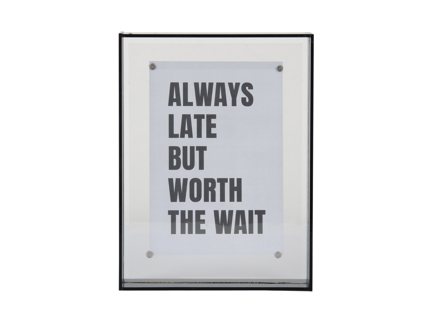 Present Time - Photo Frame Gayo Medium Acrylic - Donkergrijs