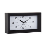 Karlsson - Wekker Lujo Rectangle - Black & bright red