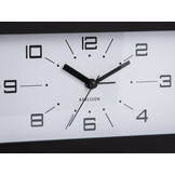 Karlsson - Wekker Lujo Rectangle - Black & bright red