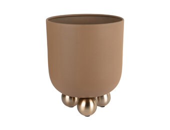 Present Time - Bloempot Estilo Large - Mocha brown