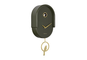 Karlsson - Wandklok Tweet - Luxury green