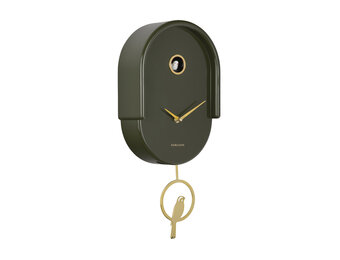 Karlsson - Wandklok Tweet - Luxury green