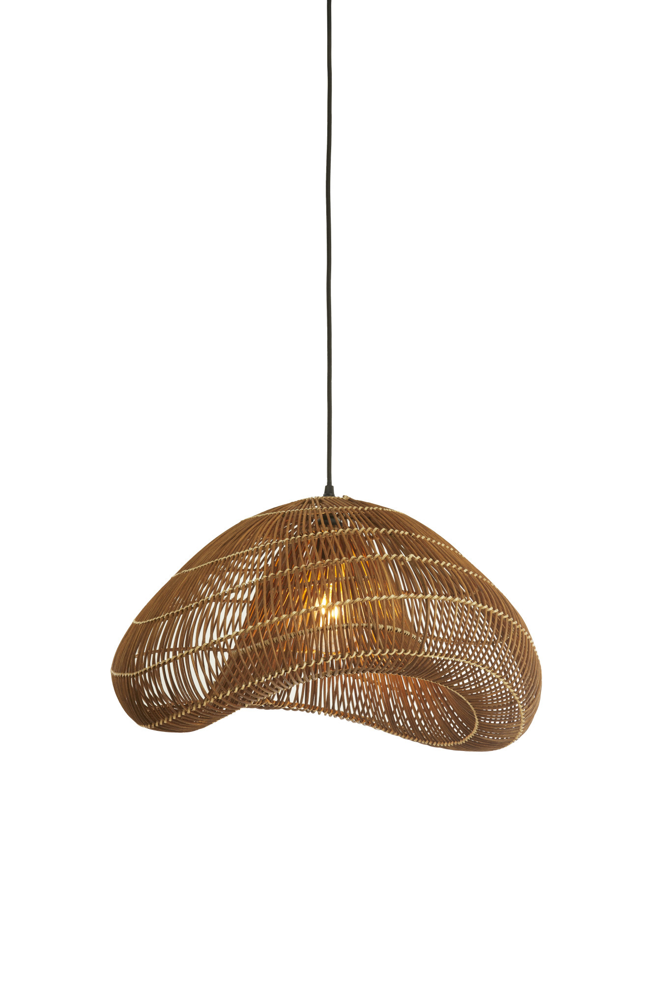 Light & Living - Hanglamp JANZUR - 54x52.5x30.5 cm - Bruin