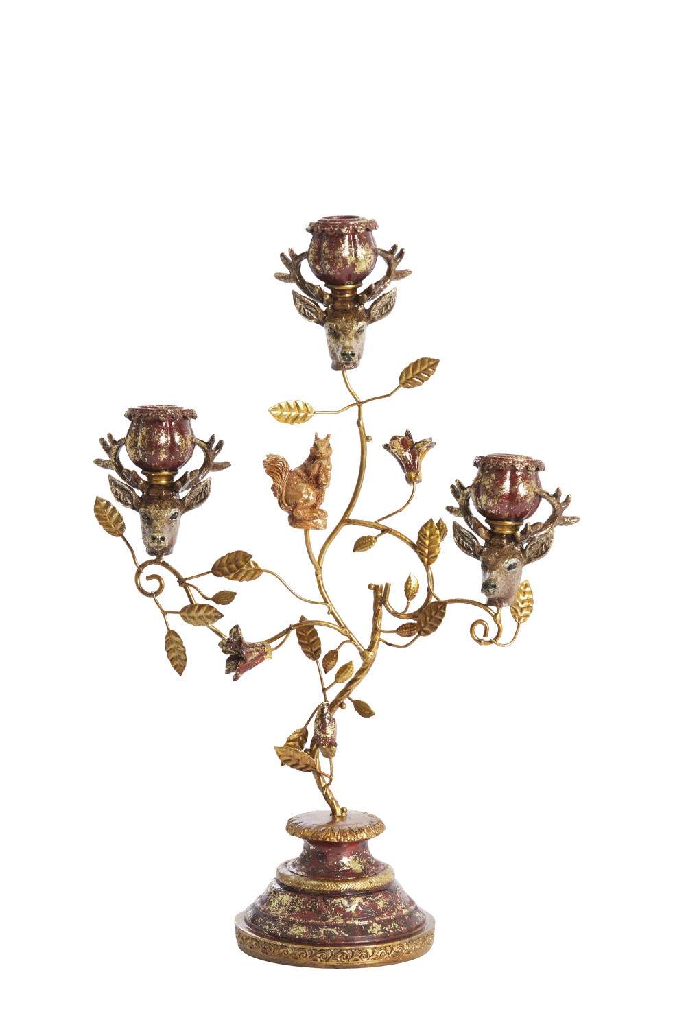 Light & Living - Kandelaar SORYN - 29.5x12.5x44 cm - Rood