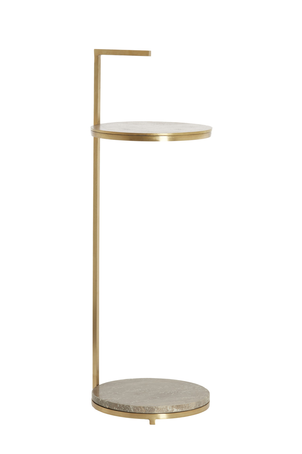 Light & Living - Bijzettafel LEDA - Ø26x76 cm - Bruin