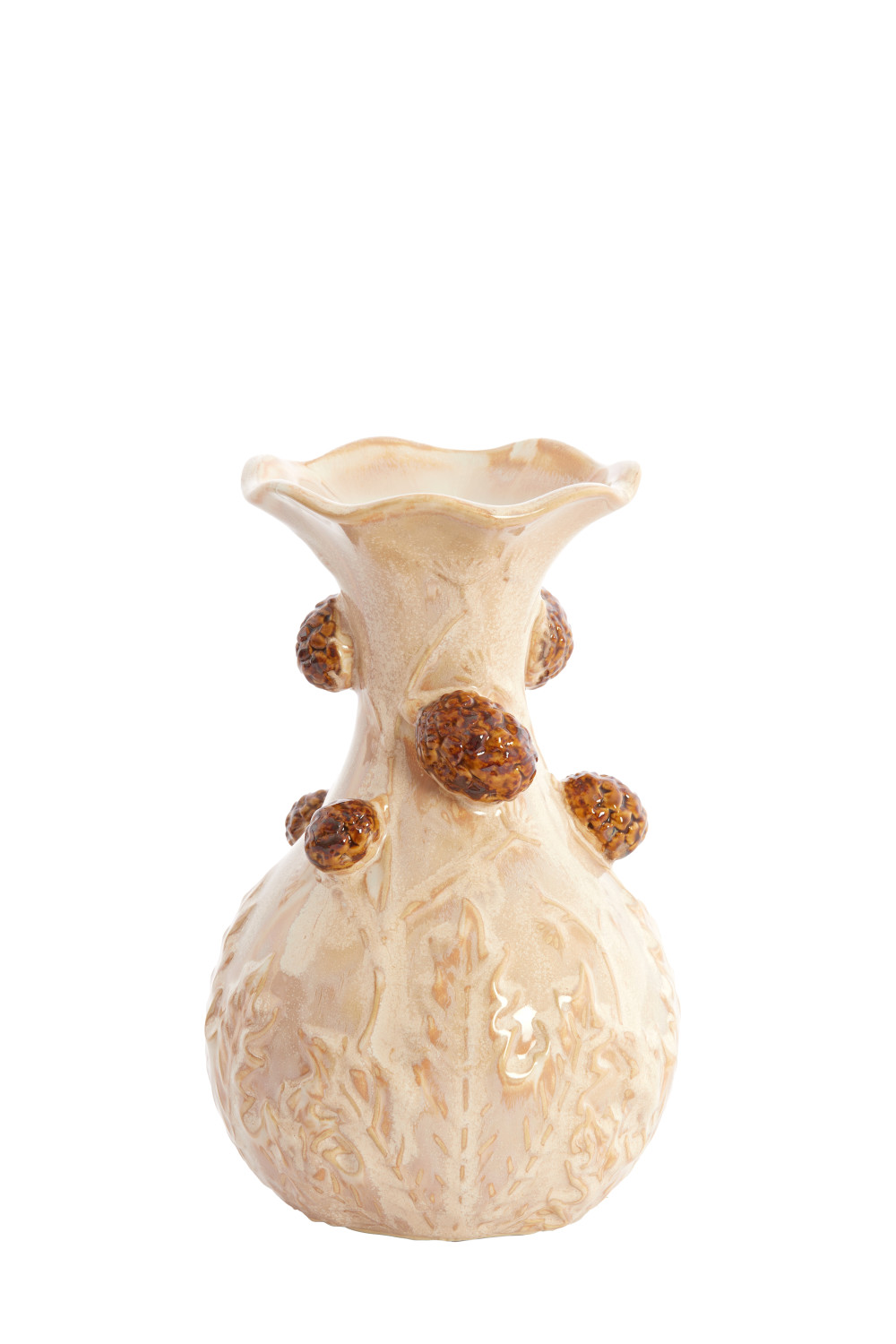 Light & Living - Vaas BLISSA - Ø12x20 cm - Bruin