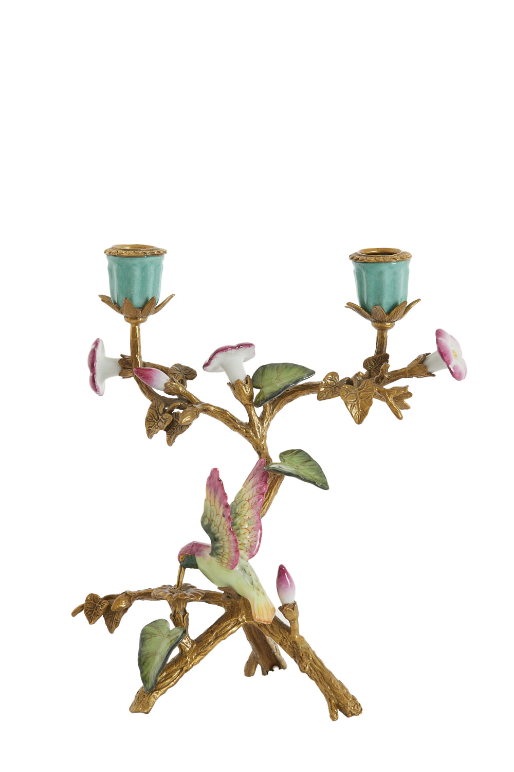 Light & Living - Kandelaar HUMMINGBIRD - 21.5x16x25.5 cm - Groen