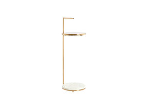 Light & Living - Bijzettafel LEDA - Ø26x76 cm - Wit