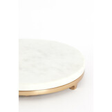 Light & Living - Bijzettafel LEDA - Ø26x76 cm - Wit