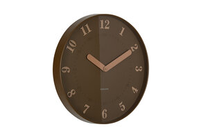 Karlsson - Wandklok Amena - Mocha brown- Ø40cm