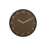 Karlsson - Wandklok Amena - Mocha brown- Ø40cm