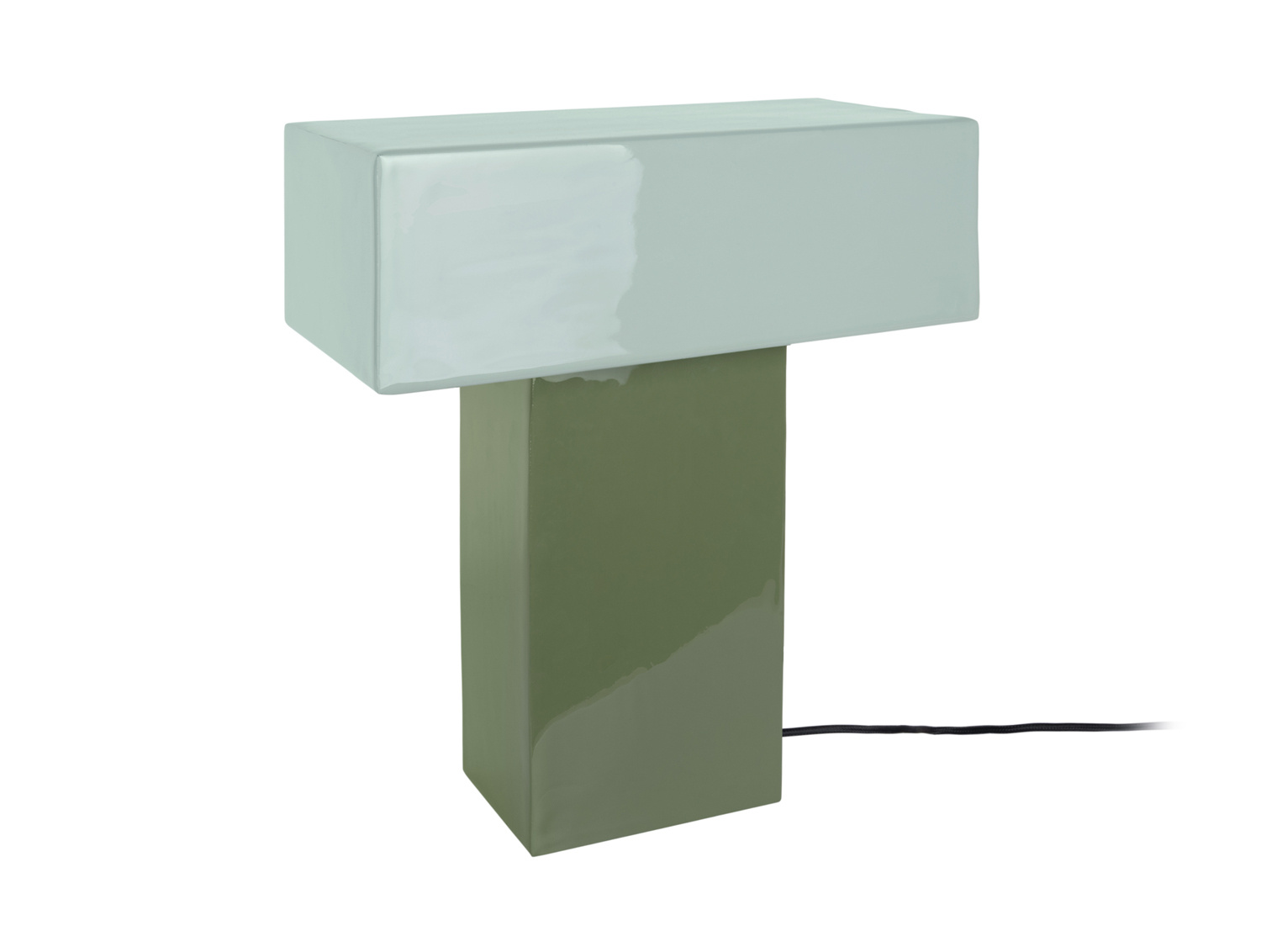 Leitmotiv - Tafellamp Grato Recto - Jungle green & grayed jade