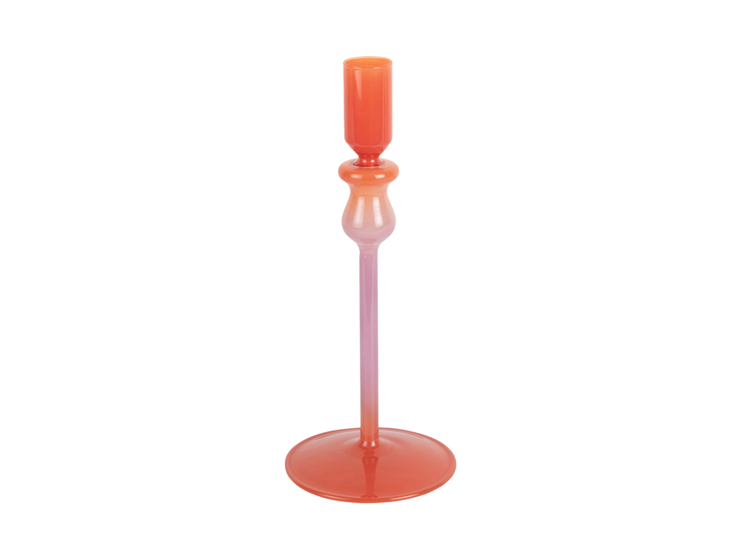 Present Time - Kandelaar Duo Colores Medium - Bright orange & purple
