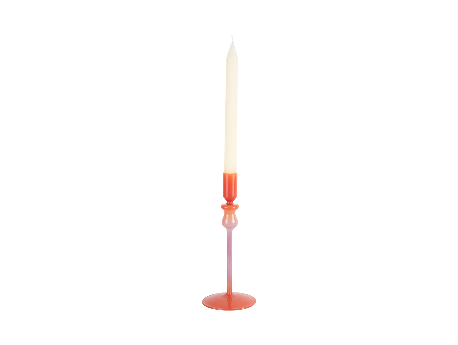 Present Time - Kandelaar Duo Colores Medium - Bright orange & purple