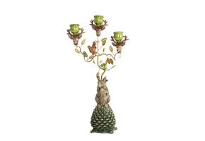 Light & Living - Kandelaar MYRIN - 27x15.5x50 cm - Groen