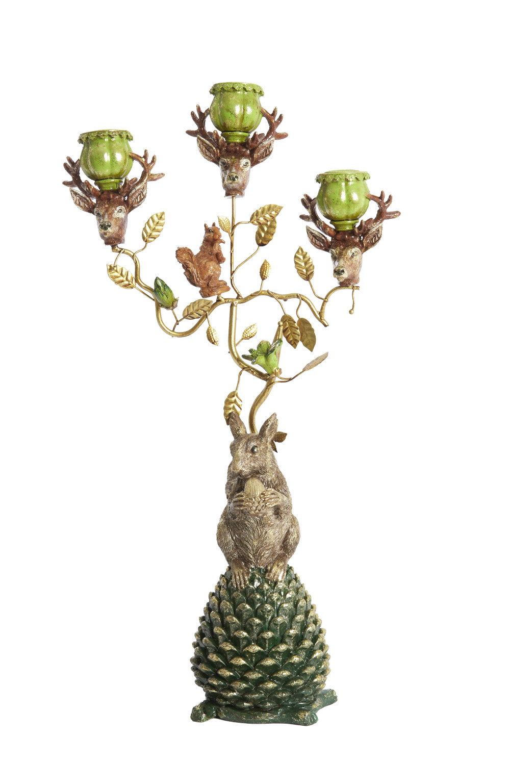 Light & Living - Kandelaar MYRIN - 27x15.5x50 cm - Groen