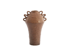 Light & Living - Vaas VOLCA - 25x20x35 cm - Bruin