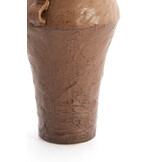 Light & Living - Vaas VOLCA - 25x20x35 cm - Bruin