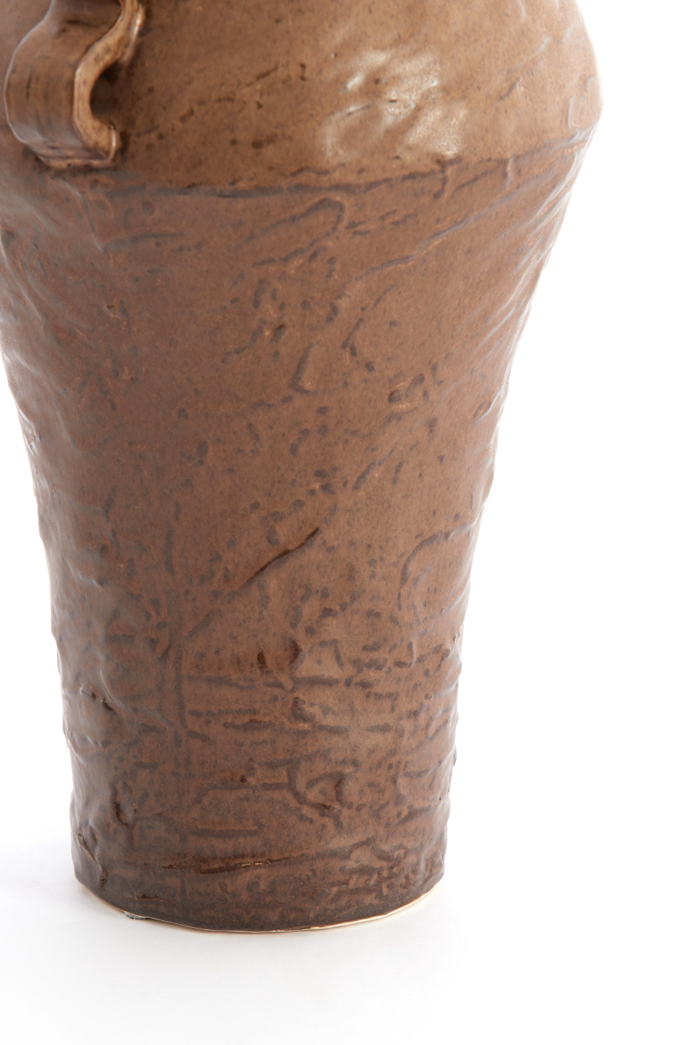 Light & Living - Vaas VOLCA - 25x20x35 cm - Bruin