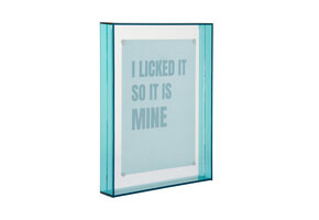 Present Time - Photo Frame Gayo Large Acrylic - Turquoise blue