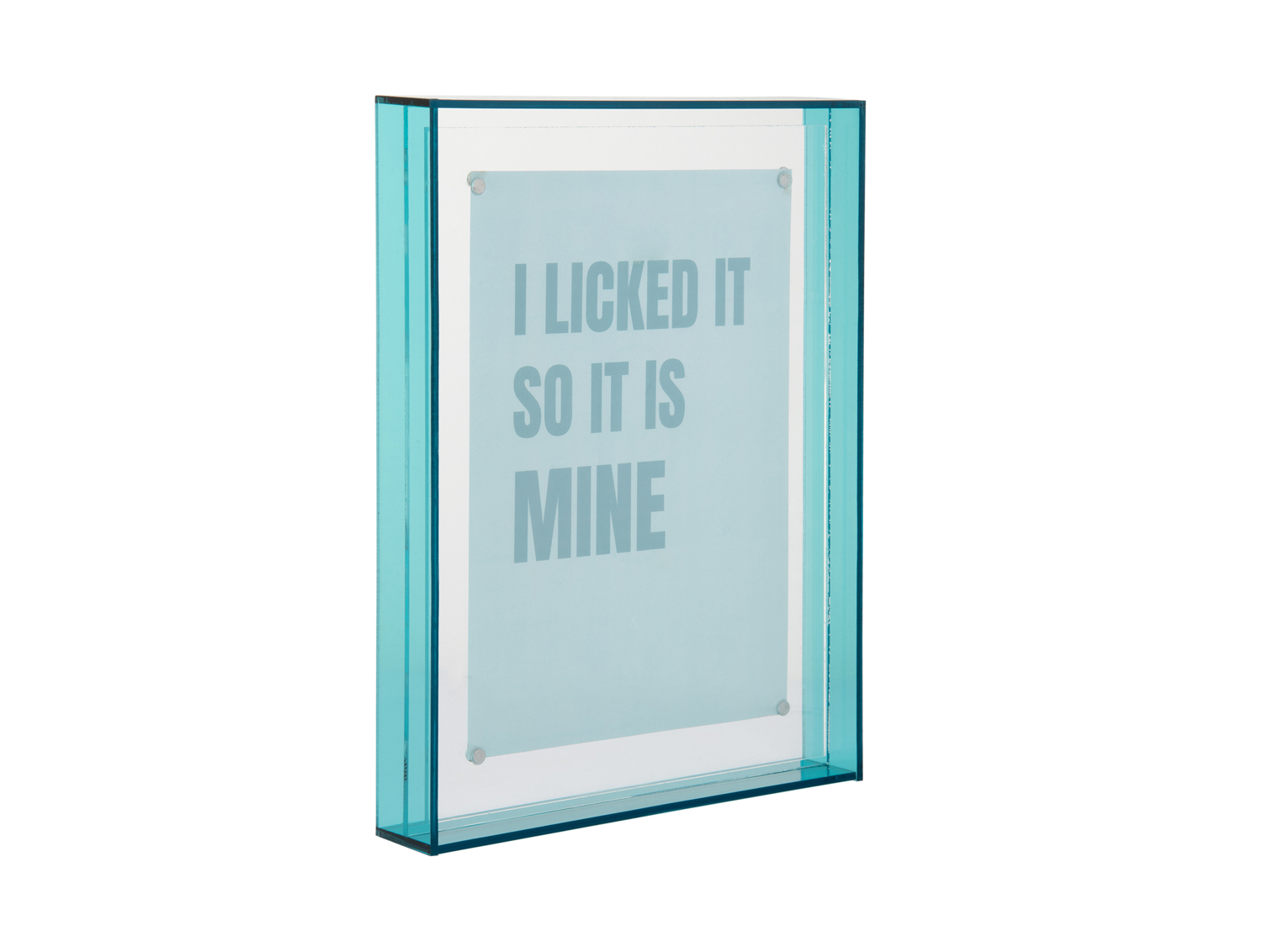 Present Time - Photo Frame Gayo Large Acrylic - Turquoise blue