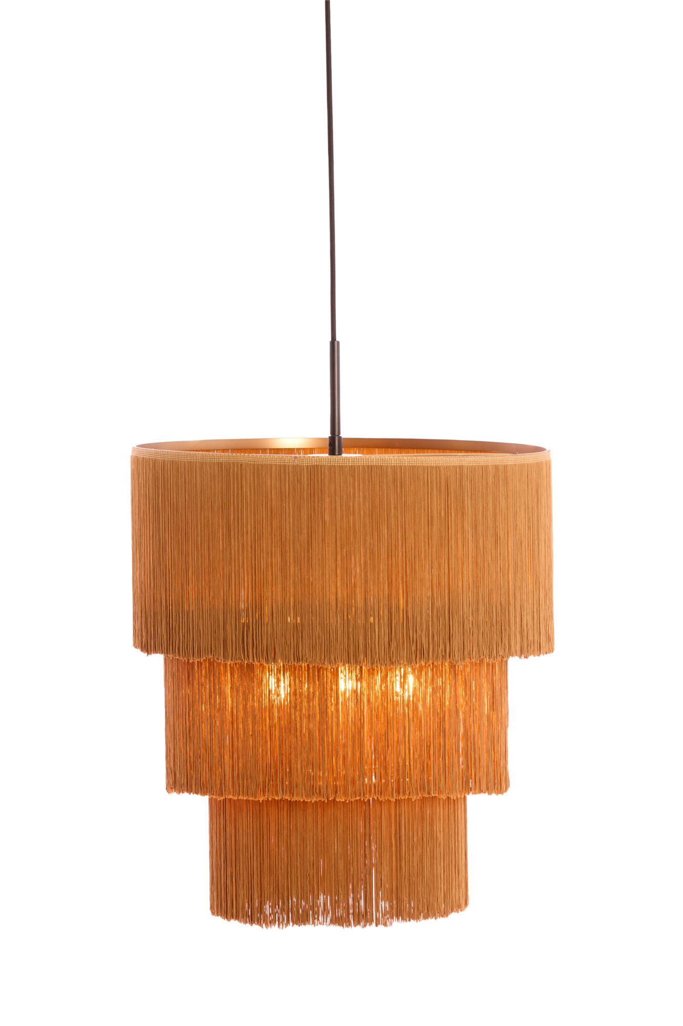 Light & Living - Hanglamp MALAIKA - Ø45x50 cm - Bruin
