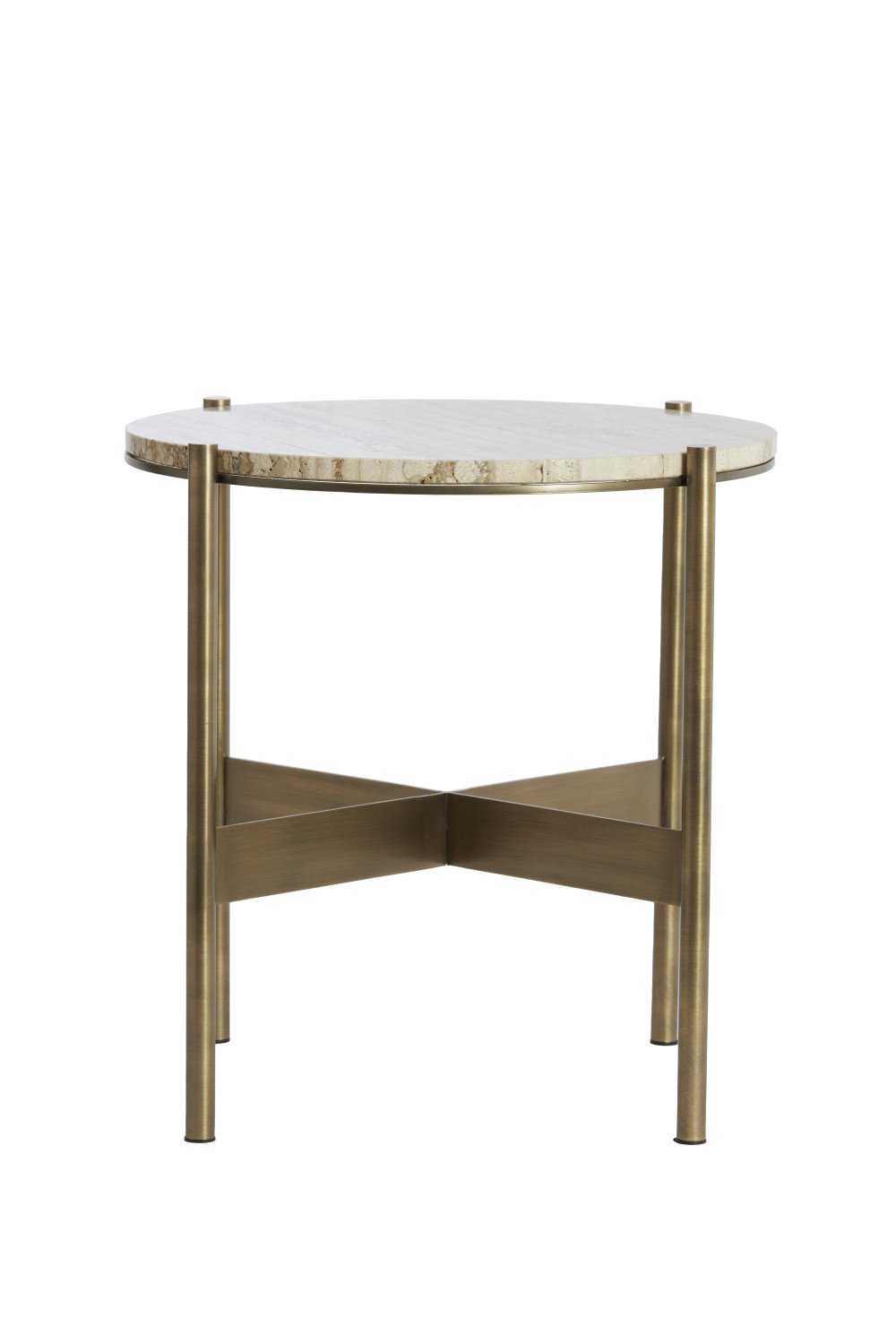 Light & Living - Bijzettafel MACAPA - Ø47x45 cm - Wit