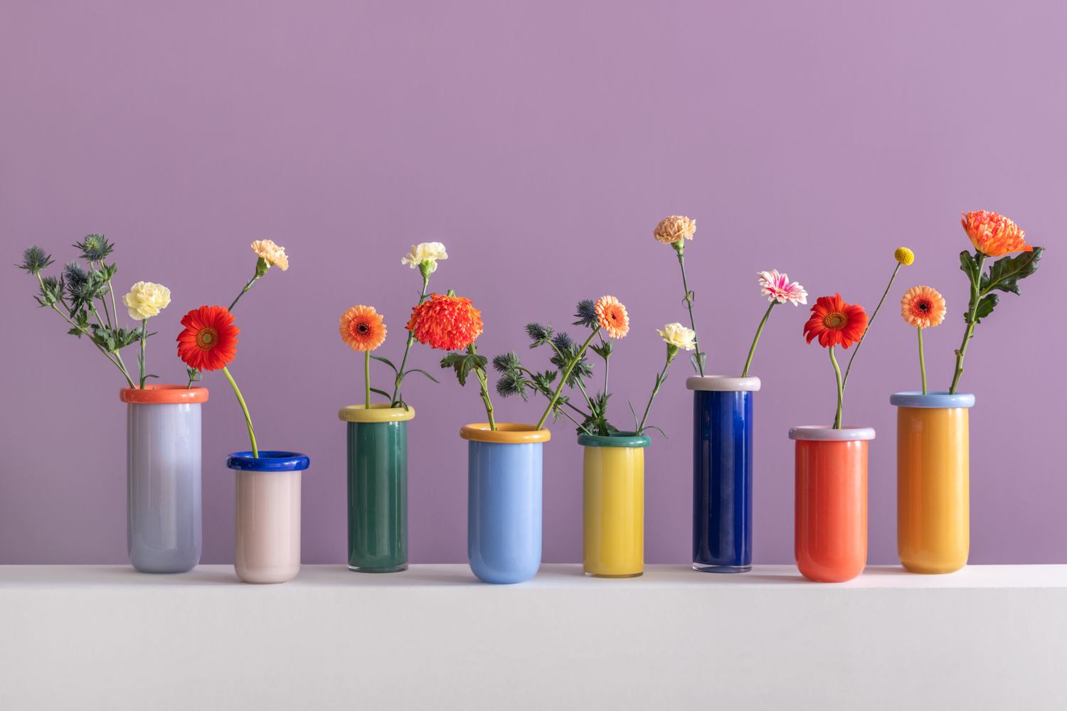 Present Time - Vaas Plegado M - Mango yellow & soft blue