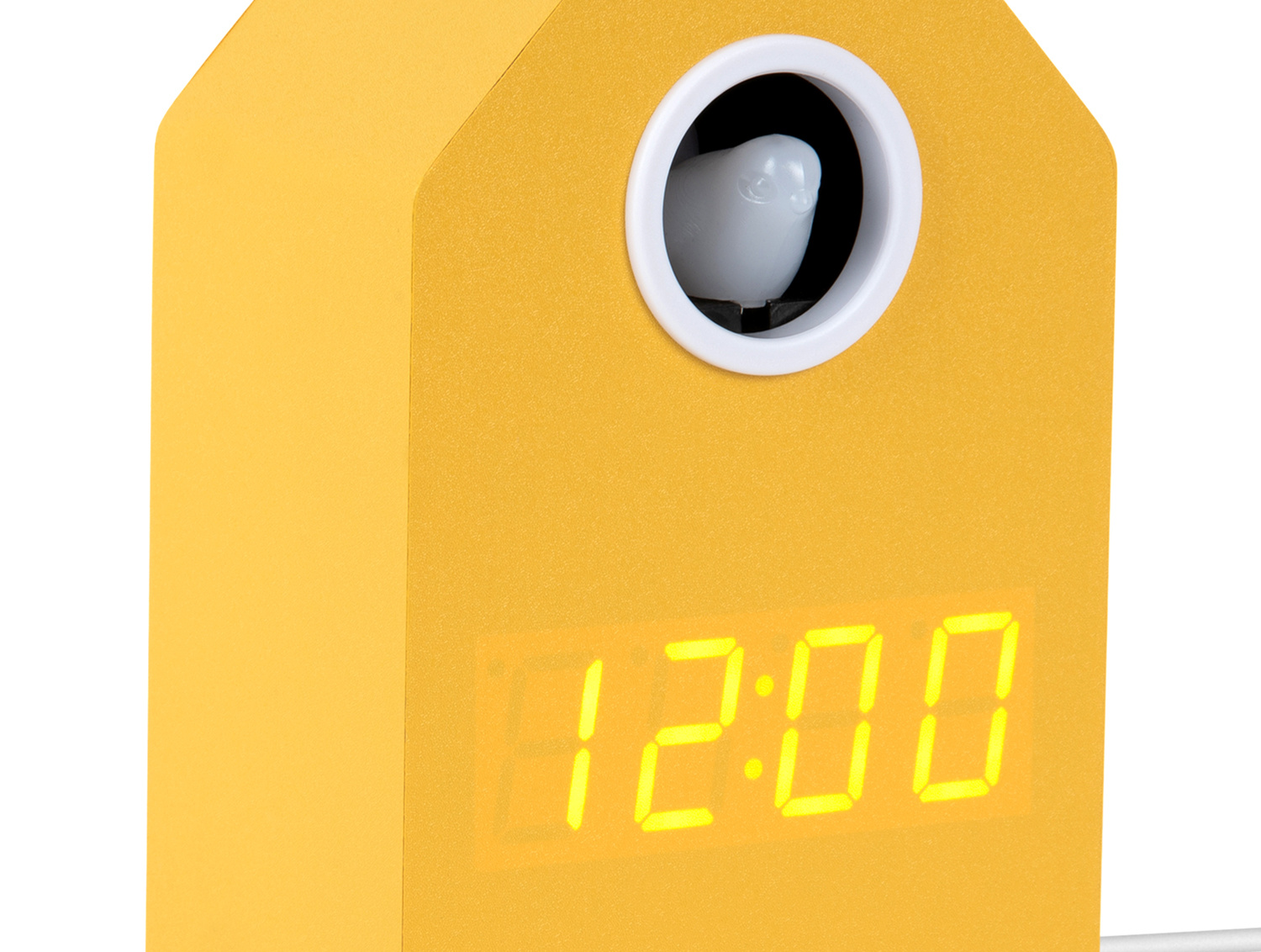 Karlsson - Wekker Cuckoo LED - Mango yellow