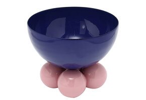 Present Time - Schaal Double Funky Medium - Cobalt blue & soft pink