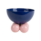 Present Time - Schaal Double Funky Medium - Cobalt blue & soft pink