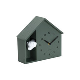 Karlsson - Wandklok Peeking Doggy - Jungle groen- Ø24,9cm