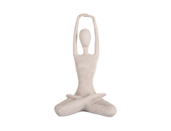 Present Time - Beeld Stretched Lotus - Lichtgrijze