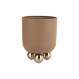 Present Time - Bloempot Estilo Small - Mocha brown