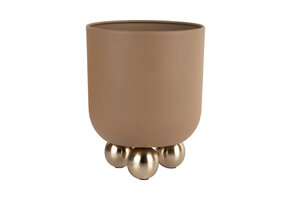 Present Time - Bloempot Estilo Small - Mocha brown