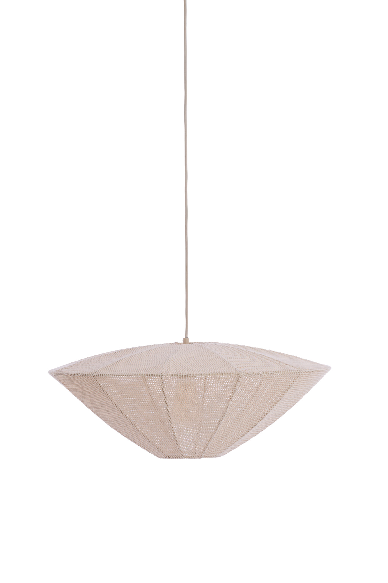 Light & Living - Hanglamp SATILLA - Ø50x23 cm - Wit