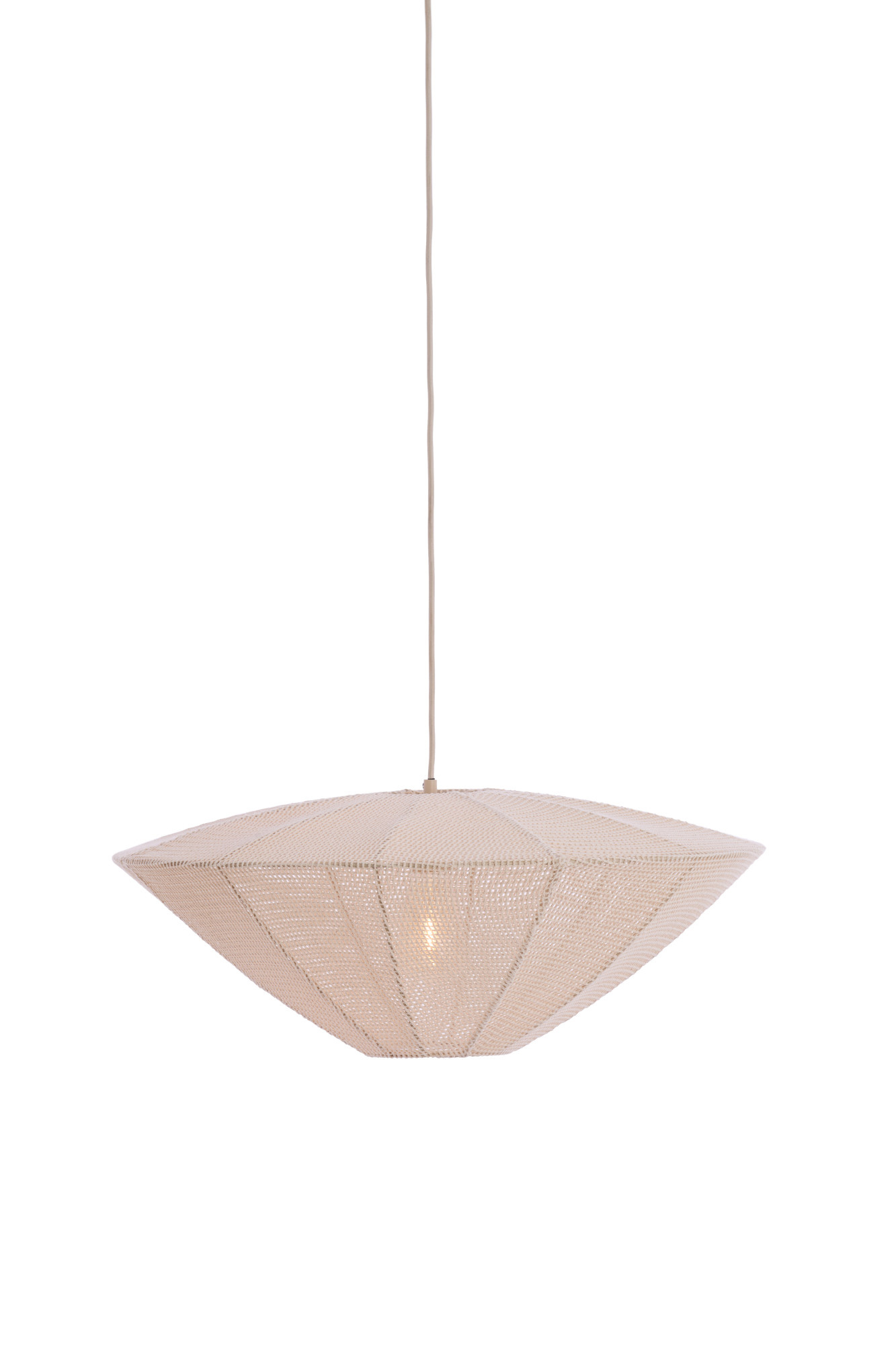 Light & Living - Hanglamp SATILLA - Ø50x23 cm - Wit