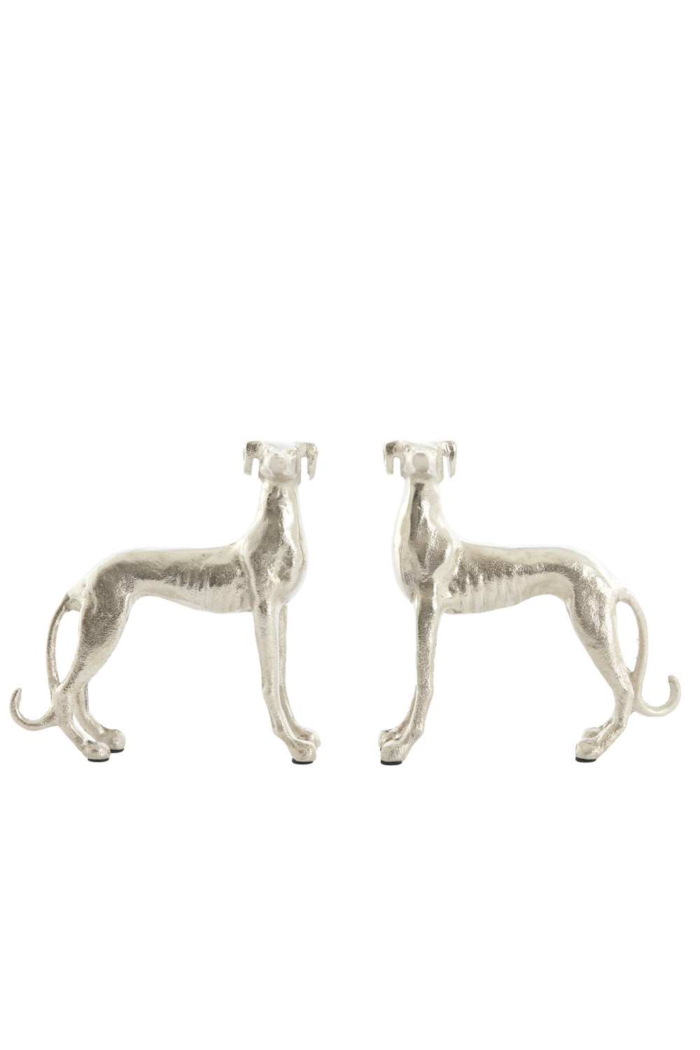 Light & Living - Ornament DOGS - 17x8x18 cm - Zilver - Set van 2