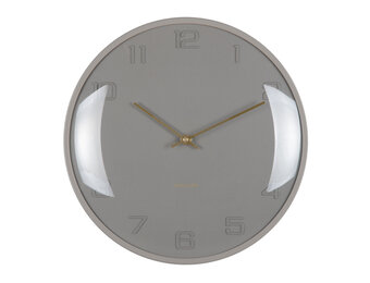 Karlsson - Wandklok Fuerte Dome - Clay grey- Ø30,5cm