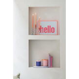 Present Time - Wall Art Hello Large - Roze