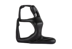 Present Time - Beeld Yoga Bow - Zwart