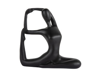 Present Time - Beeld Yoga Bow - Zwart