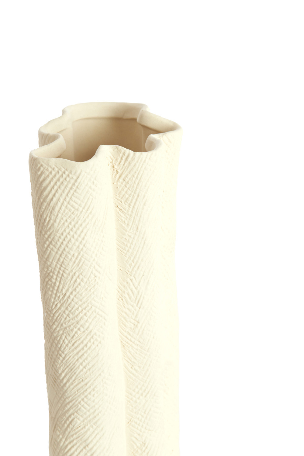 Light & Living - Vaas FLOVILLA - 26x14x40 cm - Wit